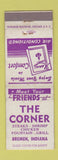 Matchbook Cover - The Corner Bremen IN