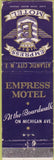 Matchbook Cover - Empress Motel Atlantic City NJ