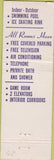 Matchbook Cover - Empress Motel Atlantic City NJ