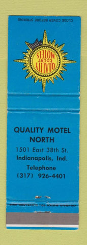 Matchbook Cover - Quality Motel North Indianapolis IN WEAR