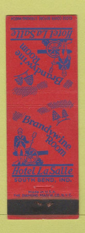 Matchbook Cover - Hotel LaSalle South Bend IN Brandywine Room WEAR