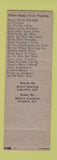 Matchbook Cover - Butler Advertising Syracuse IN