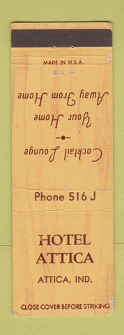 Matchbook Cover - Hotel Attica IN WEAR