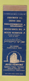 Matchbook Cover - Hotel Vendome Evansville IN WEAR