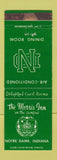 Matchbook Cover - Morris Inn Notre Dame IN South Bend WEAR