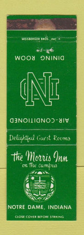 Matchbook Cover - Morris Inn Notre Dame IN South Bend WEAR