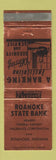 Matchbook Cover - Roanoke State Bank IN WEAR