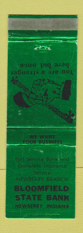 Matchbook Cover - Bloomfield State Bank Newberry IN