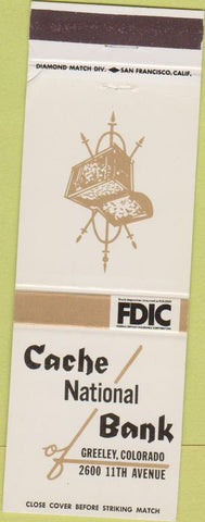 Matchbook Cover - Cache National Bank Greeley CO