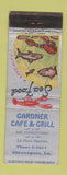 Matchbook Cover - Gardner Cafe Grill Shreveport LA WEAR