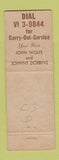 Matchbook Cover - The Chuck Wagon Lawrence KS