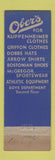 Matchbook Cover - Ober's Clothes Lawrence KS jayhawk WEAR