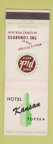 Matchbook Cover - Hotel Kansas Topeka KS