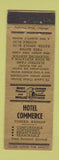 Matchbook Cover - Hotel Commerce Topeka KS