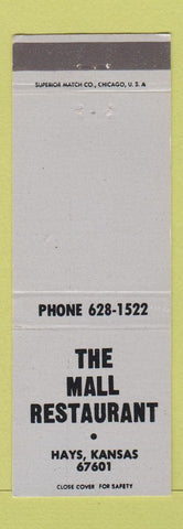Matchbook Cover - Mall Restaurant Hays KS