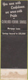 Matchbook Cover - Cleveland Federal Savings OH