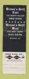 Matchbook Cover - Brown's Grill Wichita KS
