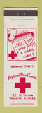 Matchbook Cover - Regional Blood Center Wichita KS