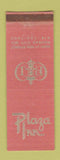 Matchbook Cover - Plaza Inn Kansas City MO WORN