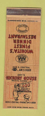 Matchbook Cover - Hickory House Wichita KS WEAR