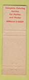 Matchbook Cover - Hickory House Wichita KS WEAR