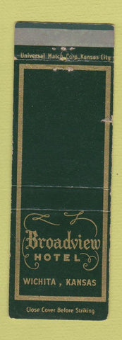 Matchbook Cover - Broadview Hotel Wichita KS