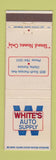 Matchbook Cover - White's Auto Supply Olathe KS