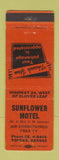 Matchbook Cover - Sunflower Motel Topeka KS