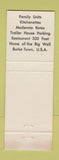 Matchbook Cover - Pleasant View Motel Greensburg KS WEAR