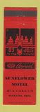 Matchbook Cover - Sunflower Motel Hiawatha KA WEAR