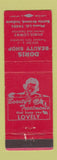 Matchbook Cover - Doris Beauty Shop Battle Ground IN girlie