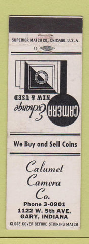Matchbook Cover - Calumet Camera Company Gary IN coins