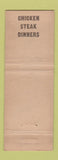 Matchbook Cover - Den Zell Restaurant Lawrence IN WORN