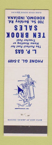 Matchbook Cover - LP Gas Ten Brook Sales Kokomo IN