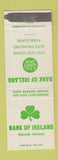 Matchbook Cover - Bank of Ireland IN WEAR