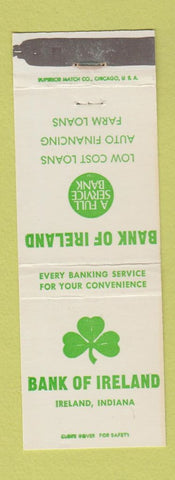Matchbook Cover - Bank of Ireland IN WEAR