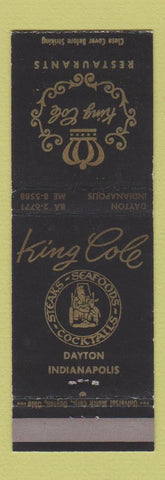 Matchbook Cover - King Cole Restaurant Dayton Indianapolis IN WEAR #2