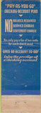 Matchbook Cover - Prince Georges Bank Trust Hyattsville Mt Rainier MD
