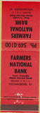 Matchbook Cover - Farmers National Bank Williamsburg KY