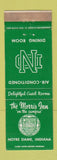 Matchbook Cover - Morris Inn Notre Dame IN South Bend WEAR