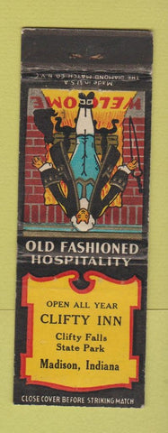 Matchbook Cover - Clifty Inn Madison IN WEAR