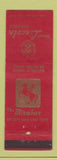 Matchbook Cover - Hotel Lincoln Mirabar Indianapolis IN RED
