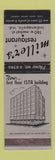 Matchbook Cover - Miller's Restaurant Indianapolis IN