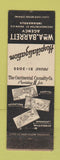Matchbook Cover - Wm Barrett Insurance Indianapolis IN WEAR