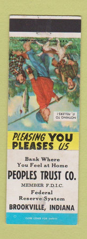 Matchbook Cover - Peoples Trust Company Brookville IN