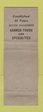 Matchbook Cover - Craig Brokerage Indianapolis IN