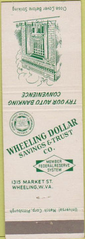 Matchbook Cover - Wheeling Dollar Savings Wheeling WV