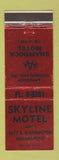 Matchbook Cover - Skyline Motel Indianapolis IN Shamrock Cumberland