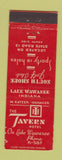 Matchbook Cover - Tavern Hotel Lake Wawasee IN