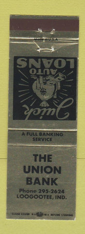 Matchbook Cover - Union Bank Loogootee IN